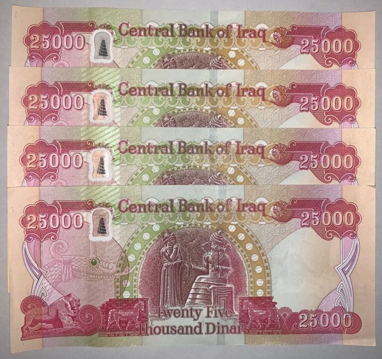 Read more about the article 100 000 in New Iraqi Dinar – 2021 – 4 x 25 000 IQD – 1/10 Million Iraq Currency