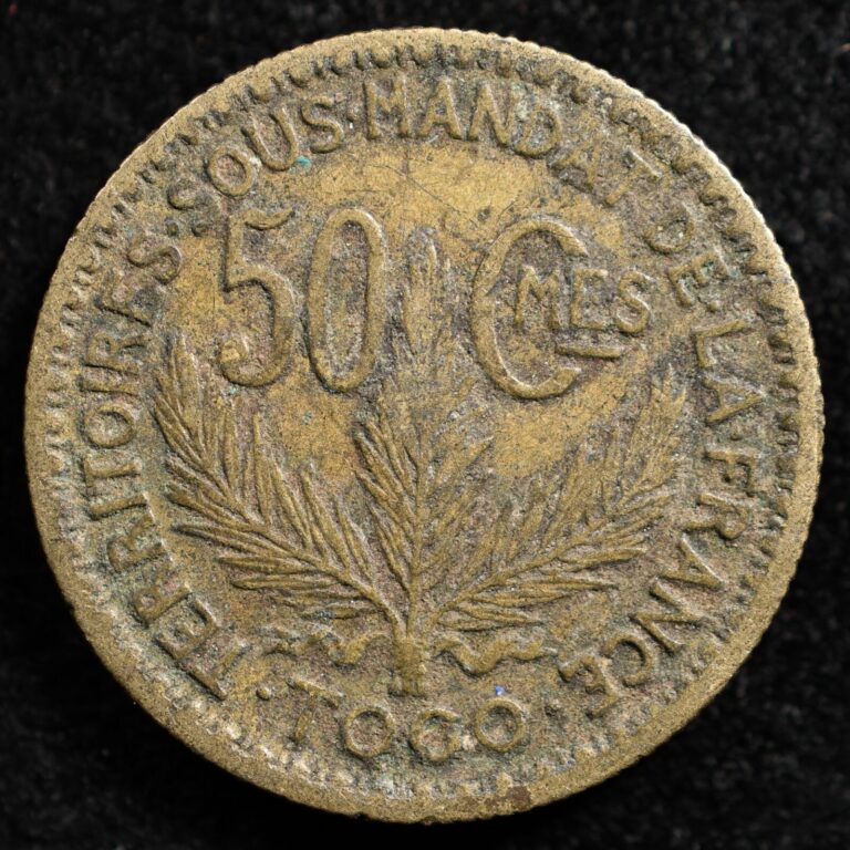 Read more about the article Togo 50 Centimes 1924  Coin  Inv#G431