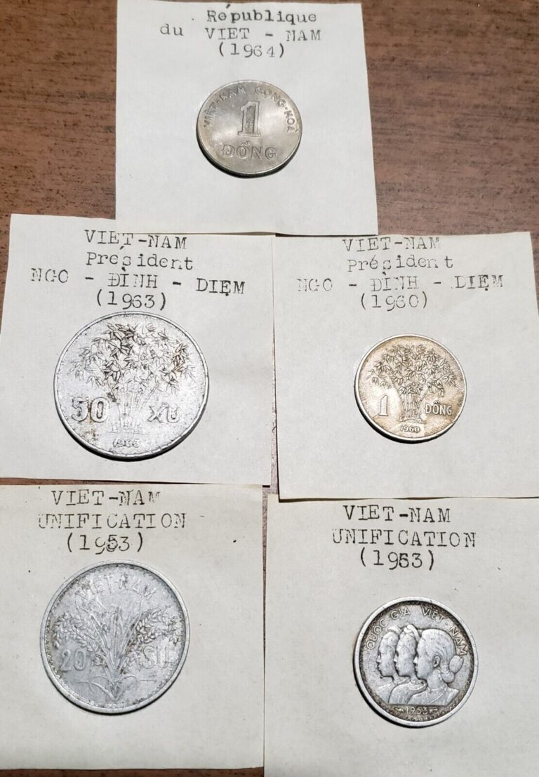 Read more about the article Lot Of 5 Vietnam Coins 1950’s -1960’s