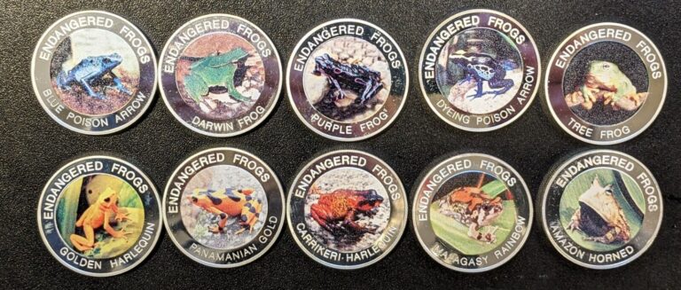 Read more about the article 2010 Malawi 10 Kwacha Endangered Frogs full 10 Coin Set UNC