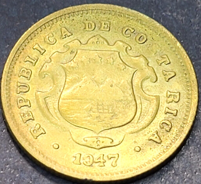 Read more about the article 1947 Costa Rica 10 Centimos (MINT ERROR CLOGGED DIE S) (ONLY 1.5 MIL MINT)