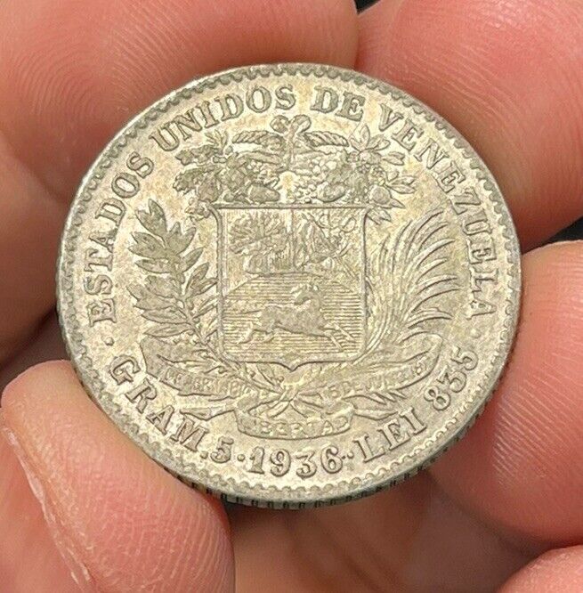 Read more about the article 1936 Venezuela One Lei Silver Coin