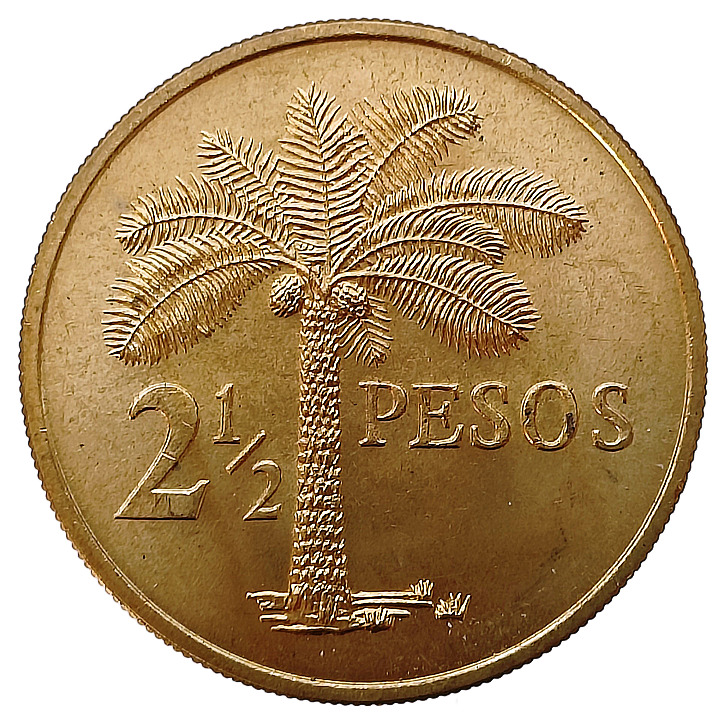 Read more about the article GUINEA BISSAU 2 – 1/2 PESOS 1977 FAO – COCONUT PALM TREE UNC