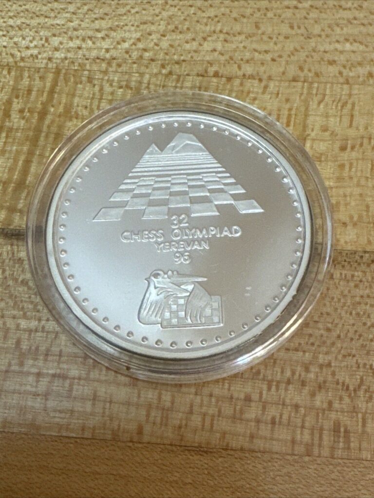 Read more about the article 32 Chess Olympiad Yerevan  (Armenia)  coin 1996 100 Ard