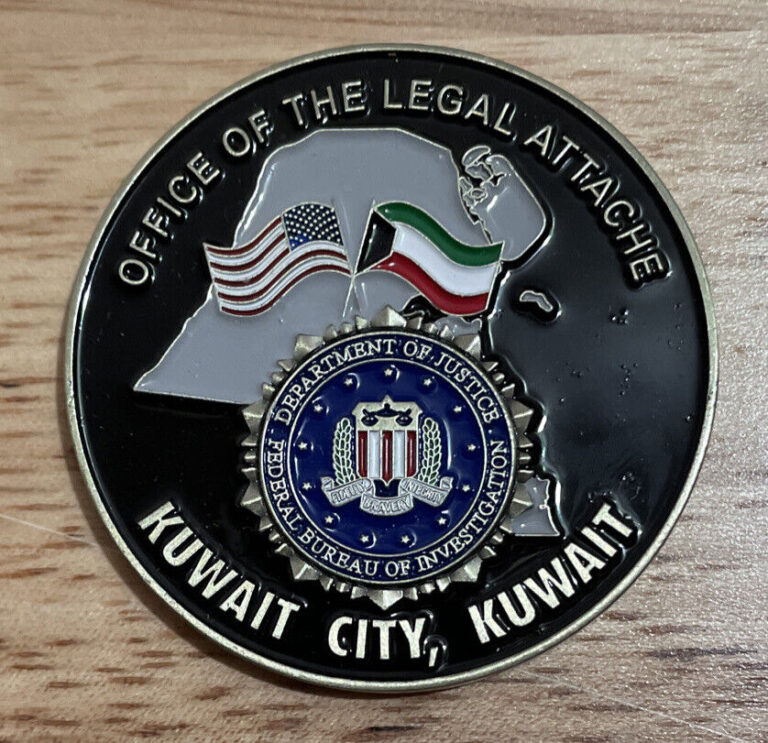 Read more about the article FBI Office Of The Legal Attache Kuwait and Riyadh  Saudi Arabia ChallengeCoin