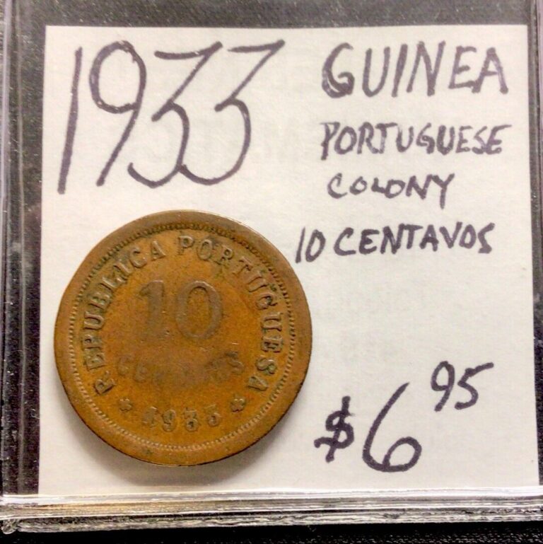 Read more about the article 1933 Guinea Portuguese Colony 10 Centavos! ENN Coins