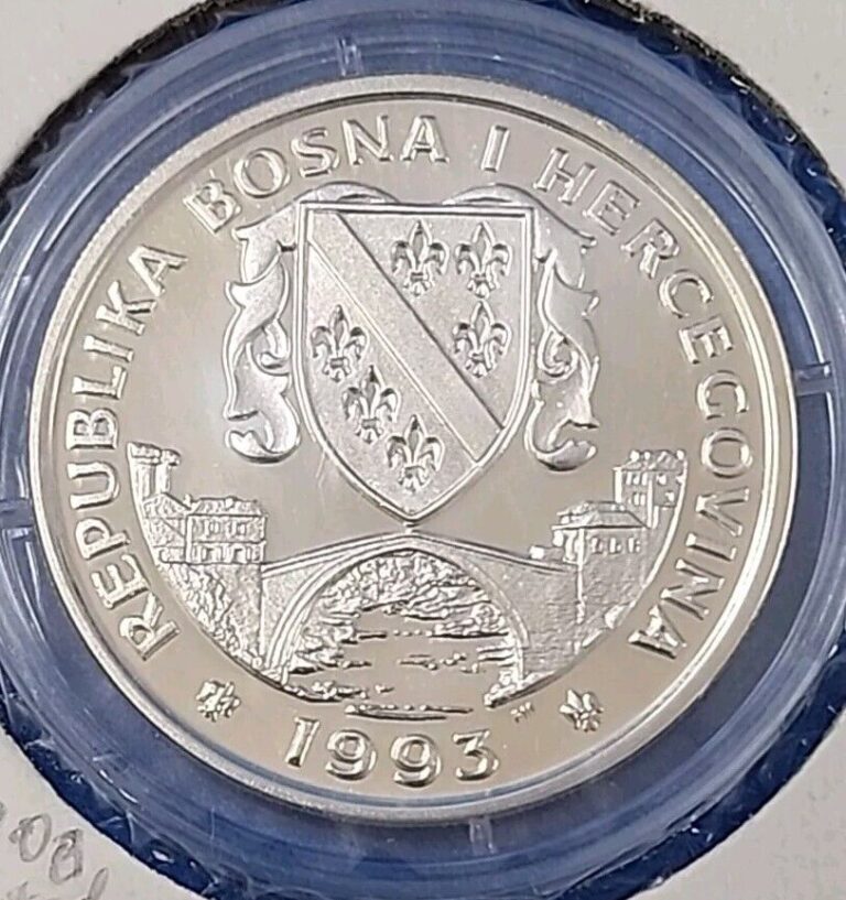 Read more about the article 1993-Bosnia and Herzegovina 14 Ecus+2 Ecus-.999 Fine Silver KM#85