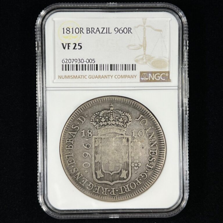 Read more about the article 1810 R VF25 NGC Brazil 960 Reis Silver