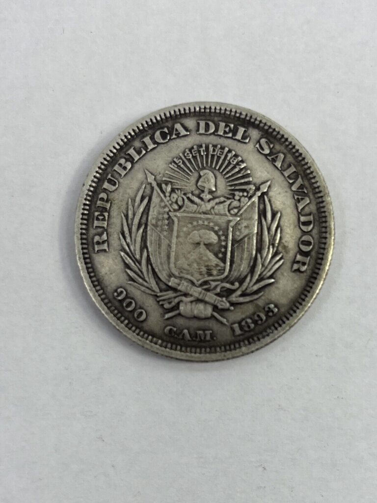 Read more about the article Republica Del Salvador 1893 Silver Coin Un Peso