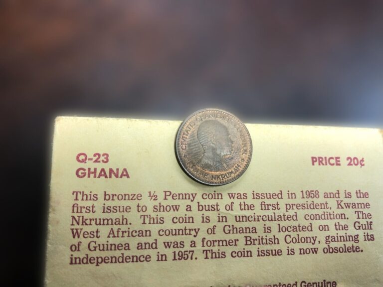 Read more about the article Ghana Half Penny 1958 Kwame Nkrumah rare coin now obsolete