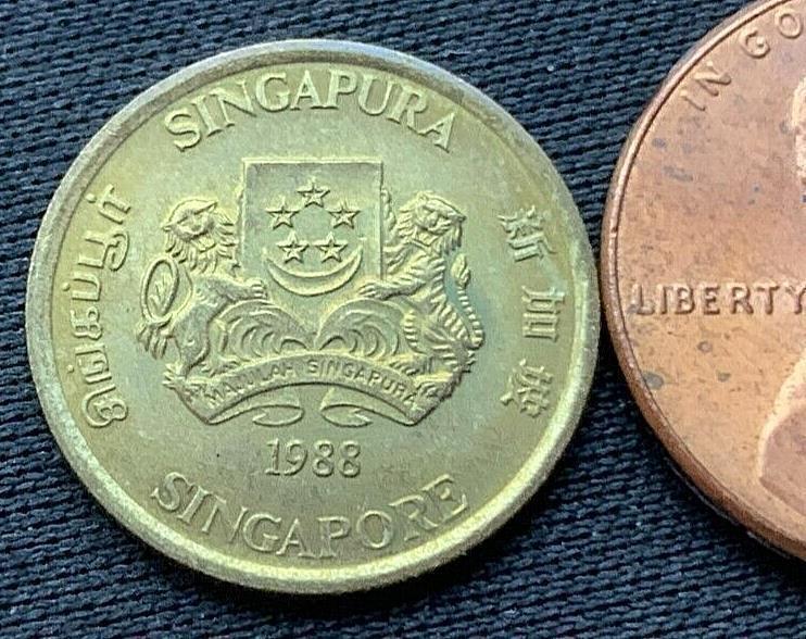 Read more about the article 1988 Singapore 5 Cents Coin UNC         #K2195