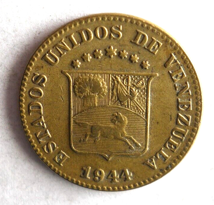 Read more about the article 1944 VENEZUELA 5 CENTIMOS – ONE YEAR TYPE Excellent Coin – FREE SHIP – Bin #340