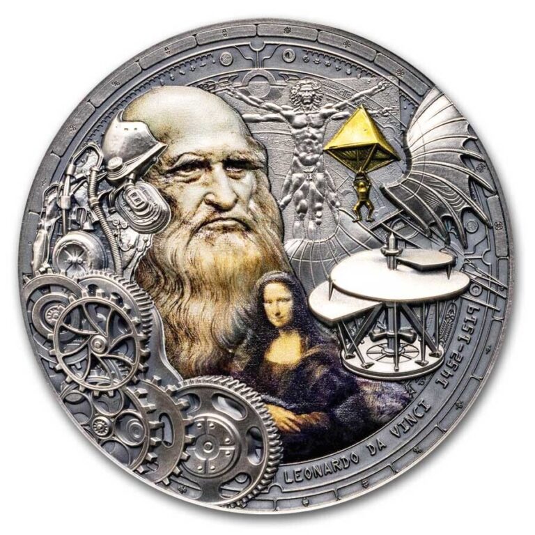 Read more about the article 2024 Republic of Cameroon 2 oz Silver Leonardo da Vinci