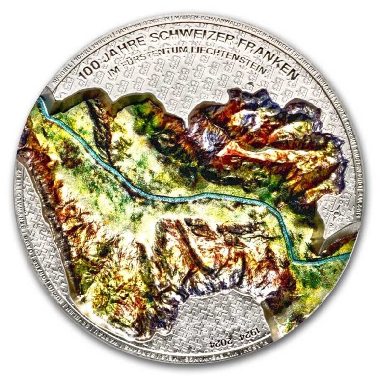 Read more about the article 2024 Liechtenstein 1 oz Proof Silver 100 Years Swiss Franc