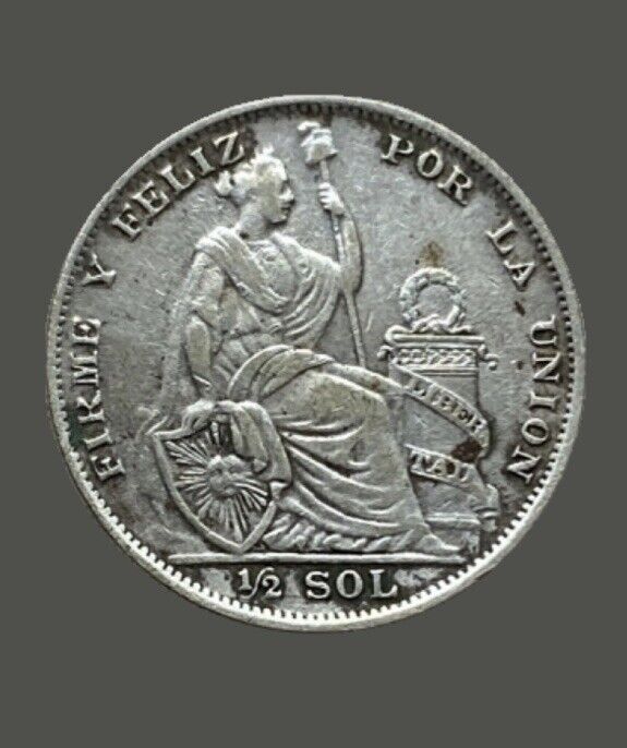 Read more about the article 1935-LIMA  Peru 1/2 Sol XFine Cond. 50% Rare Silver World Coin B0143