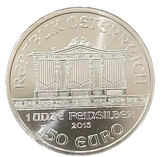 Read more about the article 2015 Austria Philharmonic 1.5 Euro 1 Oz 999 Fine Silver Coin.Better Date