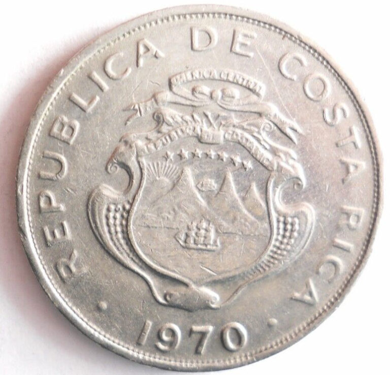 Read more about the article 1970 COSTA RICA 50 CENTIMOS – Excellent Coin – FREE SHIP – Bin #367