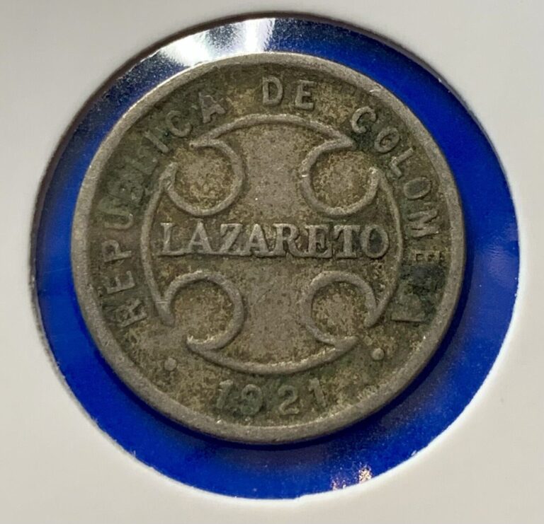 Read more about the article Columbia Lazareto Leper Colony 2 Centavos 1921 World Coin