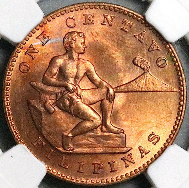 Read more about the article 1944-S NGC MS 65 RB Philippines 1 Centavo Mint State USA Coin (24072301C)