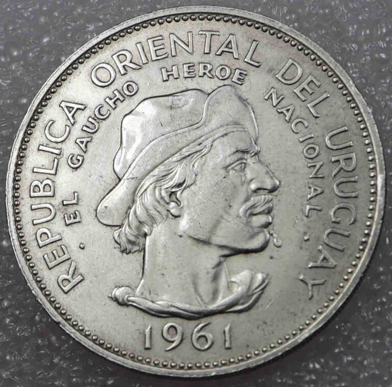 Read more about the article Uruguay 10 Pesos 1961 Sesquicentennial of Revolution Against Spain Silver  [564