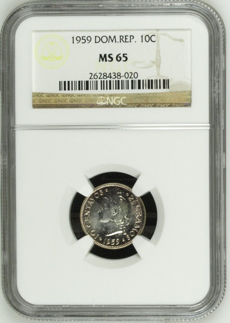 Read more about the article Dominican Republic 1959 10c ms65 ngc