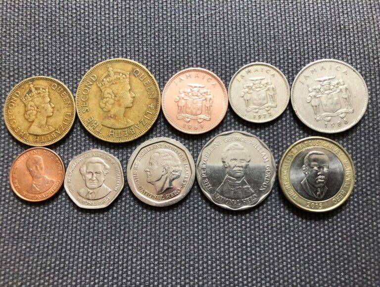 Read more about the article Jamaica 🇯🇲 Lot Of 10  World Foreign Coins