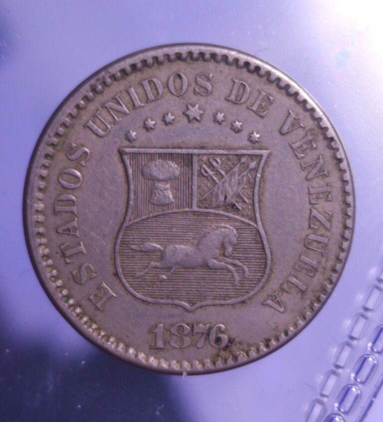 Read more about the article 1876 Venezuela Un Centavo Copper Nickel Collectible Coin