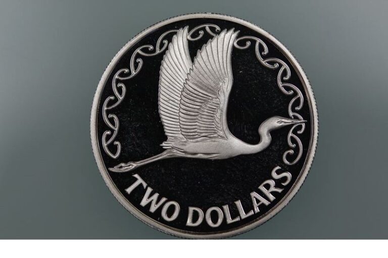 Read more about the article New Zealand – 1990 – Silver Proof $2 Coin  – WHITE HERON