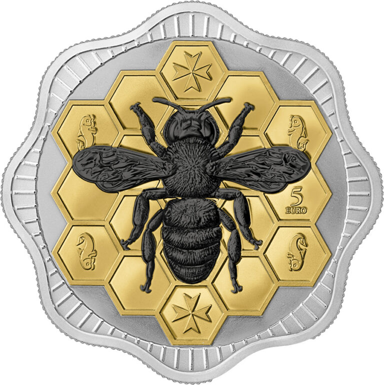 Read more about the article 2024 Malta Maltese Bee 5 Euro 1 oz Silver BU PREORDER