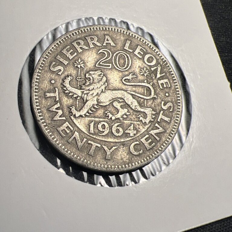Read more about the article 1964 Sierra Leone 20 Cents Coin X585