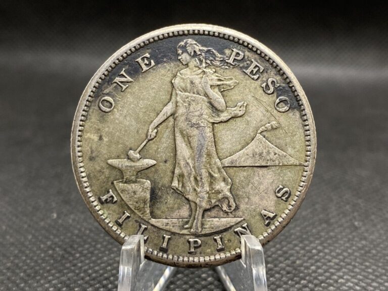 Read more about the article Philippines One Peso 1908 S XF Cond Sea Salvaged Silver World Coin B0187