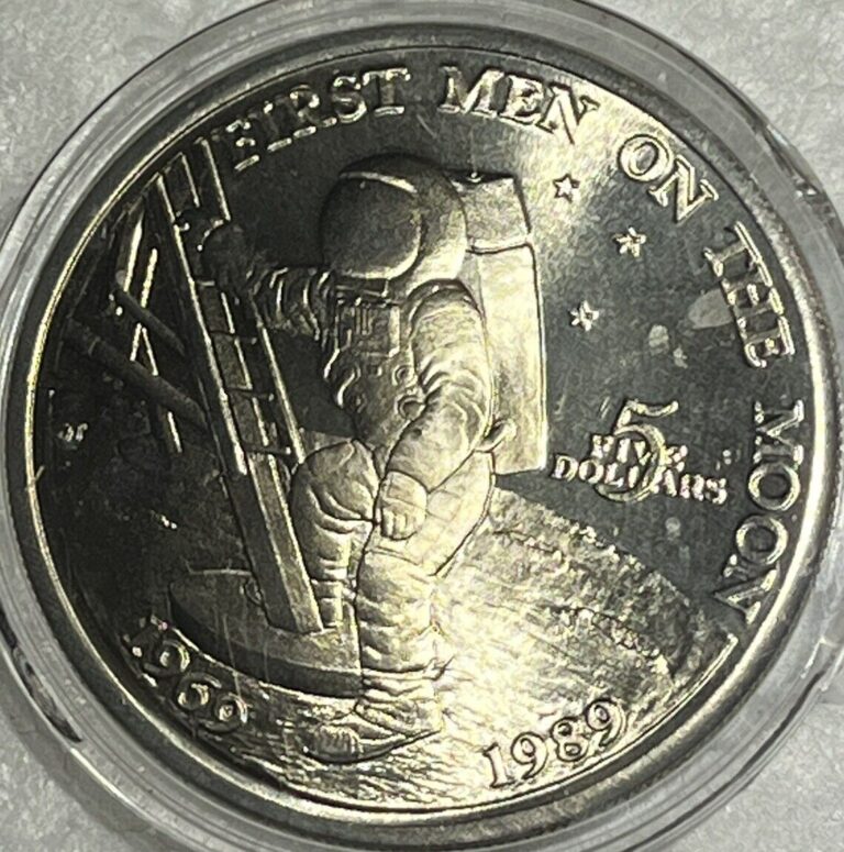 Read more about the article 1989 MARSHALL ISLANDS $5 1ST MAN ON THE MOON