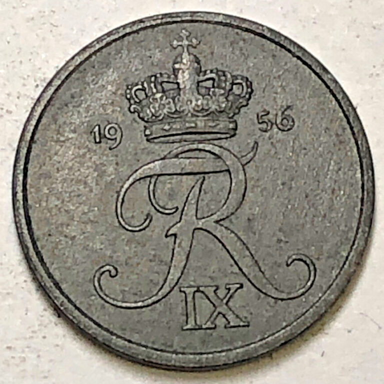 Read more about the article Denmark 1956 1 Ore Zinc Coins  Circulated