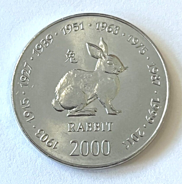 Read more about the article 2000 Somalia Coin 10 shillings Bunny Rabbit Africa Animal Wildlife