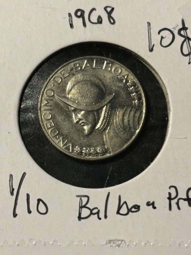 Read more about the article 1968 PANAMA 1/10 BALBOA COIN – PROOF – #B2267