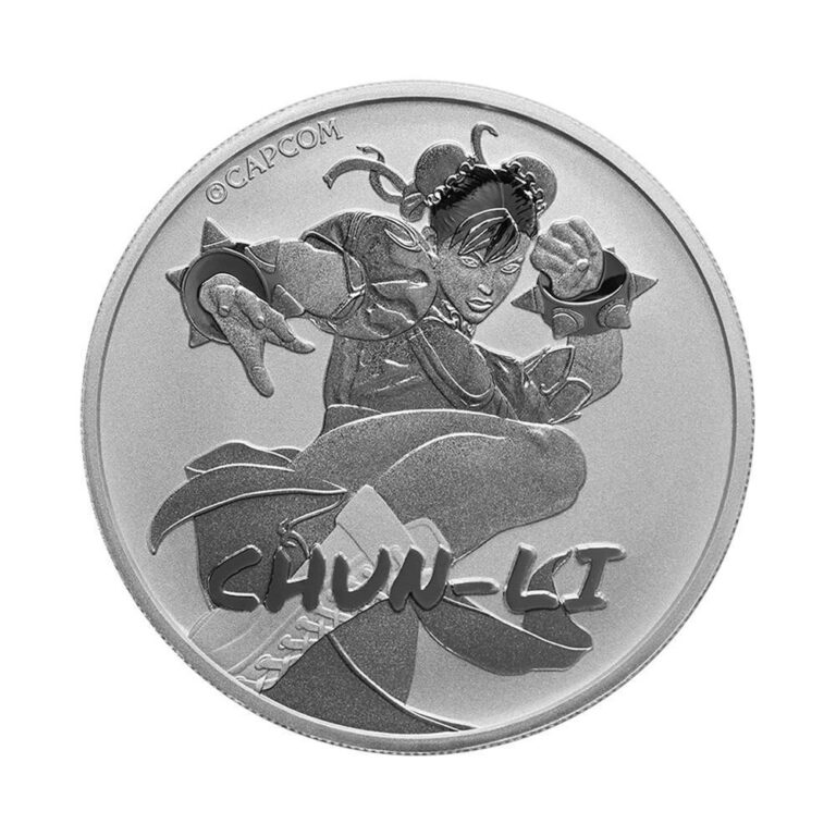 Read more about the article 2022 Tuvalu Street Fighter Chun Li 1 oz Silver $1 Coin GEM BU