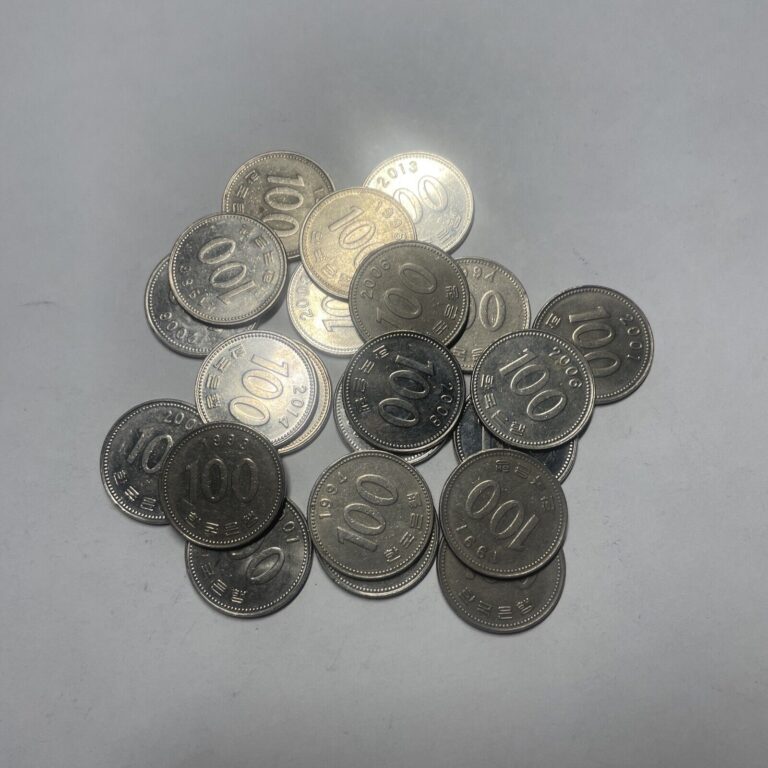 Read more about the article 10x South Korea Coin LOT South Korean 100 WON Coins Money Currency Lot