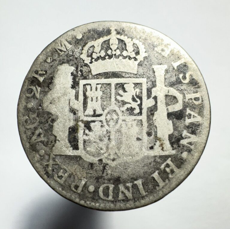 Read more about the article GUATEMALA 1797-NG M 2 Reales Charles IV -0167