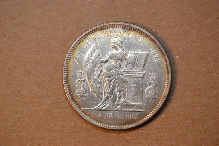 Read more about the article Honduras: 1892/0 Peso- Nice AU with light toning.  RARE