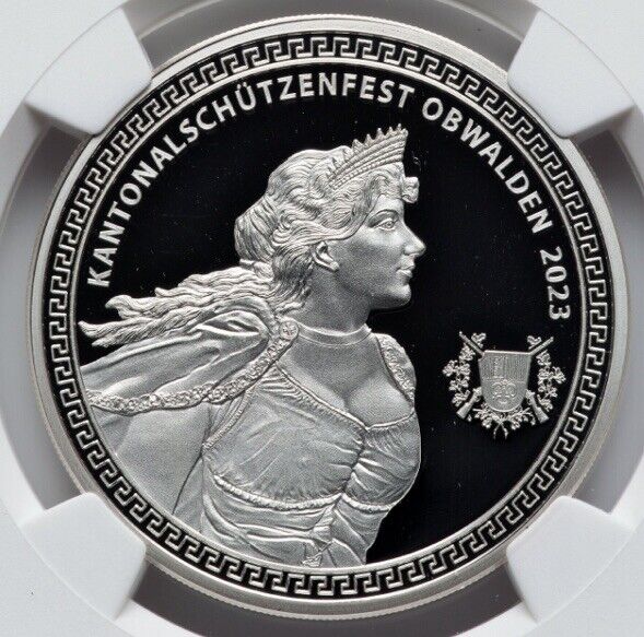 Read more about the article NGC PR69  Switzerland 2023 Swiss Obwalden Shooting Festival Hab-116a  1 Oz Coin