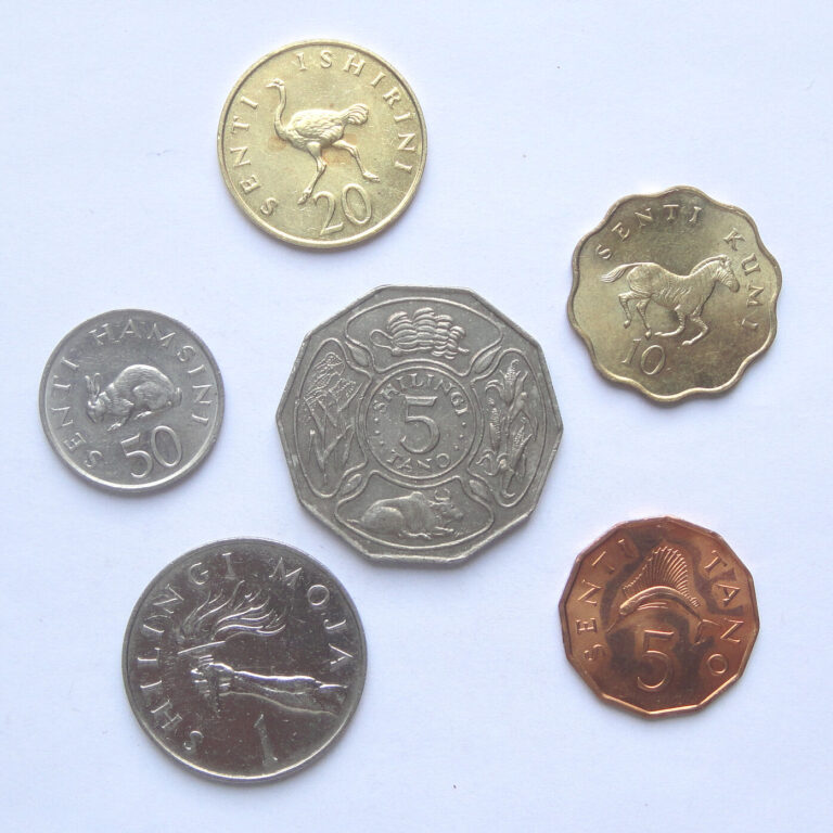 Read more about the article TANZANIA coins set of 6 pieces 1980-1984