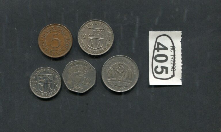 Read more about the article Lot of  5   coins of   Mauritius