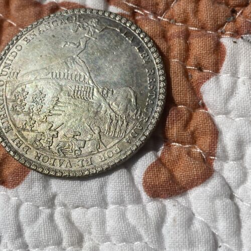 Read more about the article Peru Ancachs Silver Commemorative For Gamarres Victory Very Scarce 1839