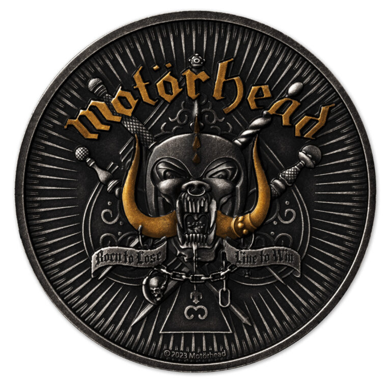 Read more about the article 2024 Barbados Motorhead 1 oz Silver Black Antiqued Gilded Coin