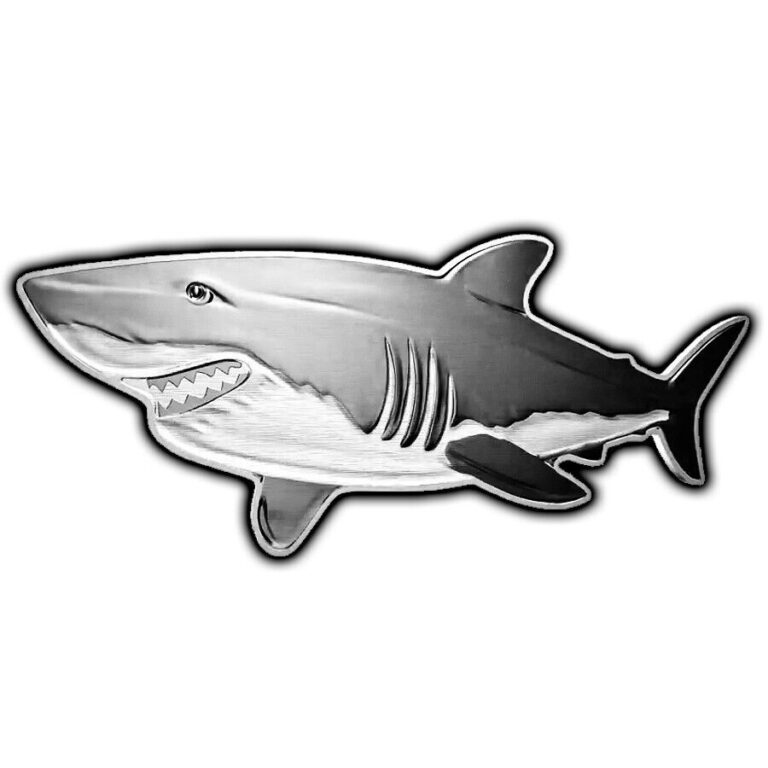 Read more about the article Solomon Islands 1 oz GREAT WHITE SHARK HUNTERS OF DEEP $2 Silver Coin 2019 Proof