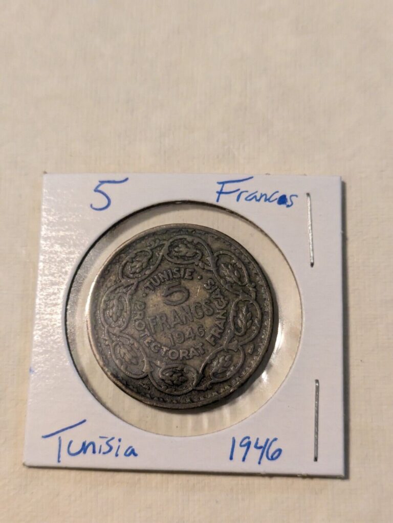 Read more about the article 1946 Tunisian 5 Francs Coin