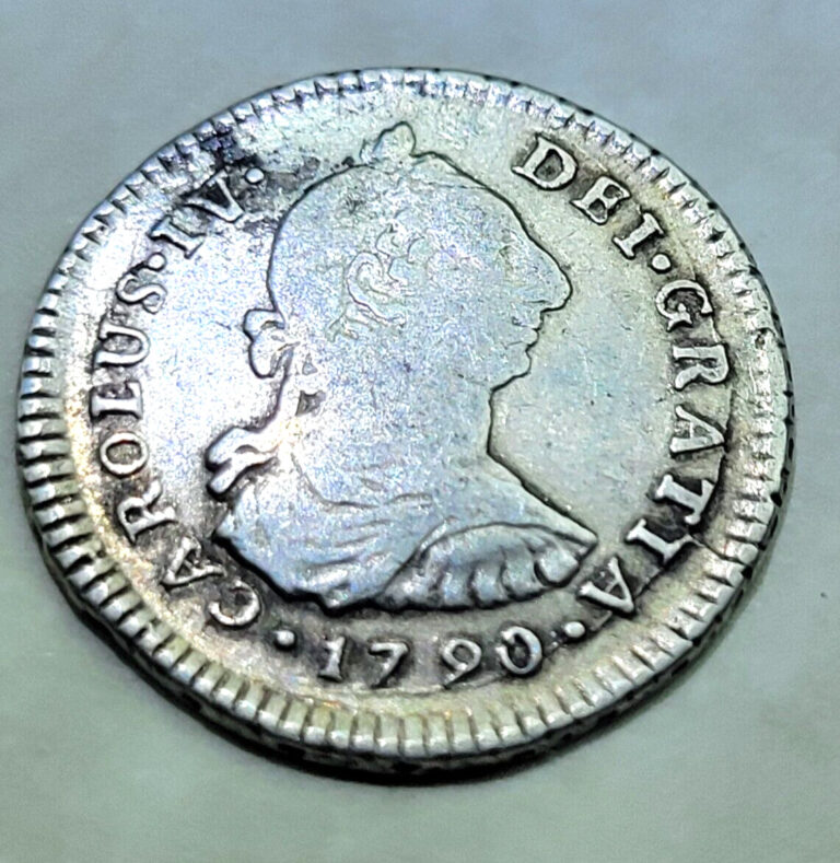 Read more about the article 1790 Spanish Lima Peru Silver 1 Reales Genuine Antique Colonial Pirate Treasure