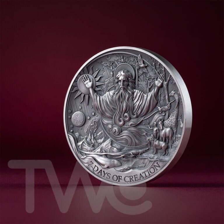 Read more about the article The Seven Days of Creation Bible Stories 2 oz Silver Coin CFA Cameroon 2024