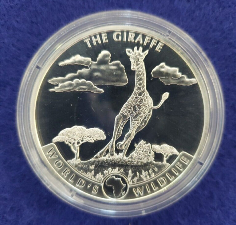 Read more about the article 2019 Congo World’s Wildlife ~ The Giraffe 1 oz 999.9 Fine Silver Coin In Capsule