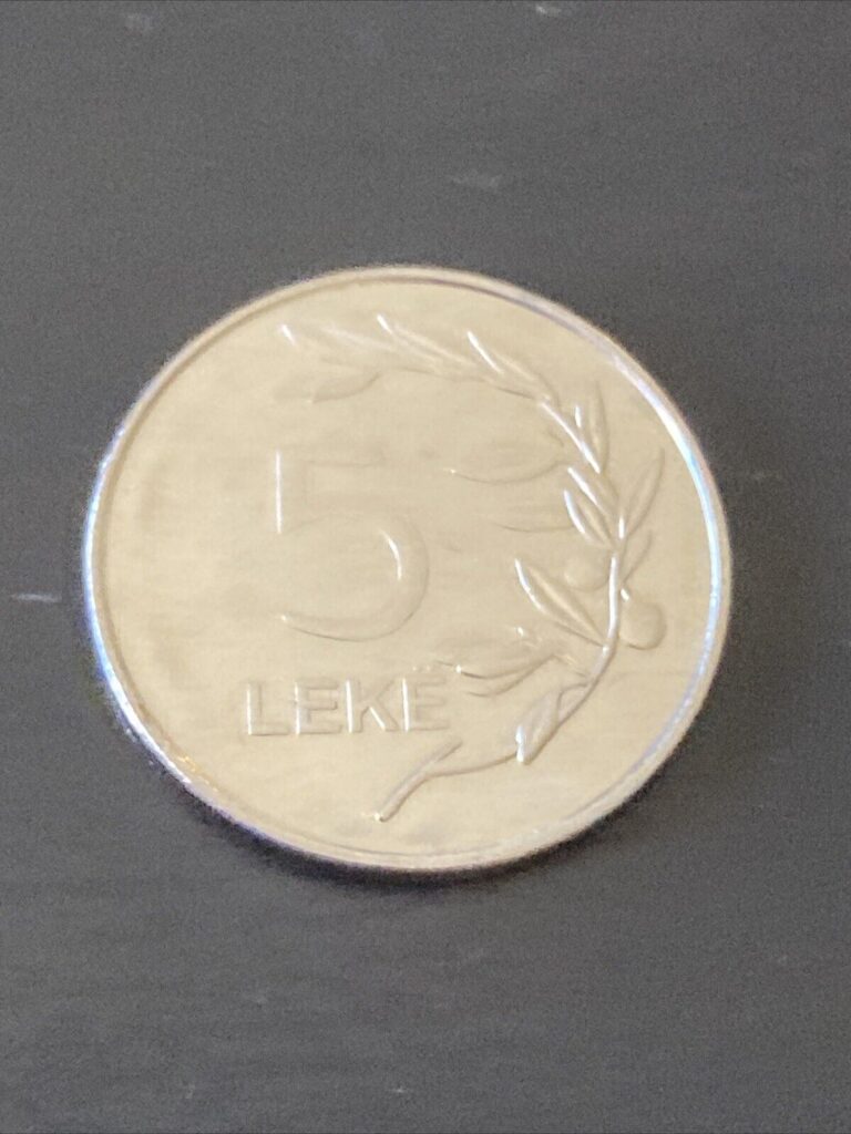 Read more about the article Albania 5 Leke Coin | Eagle | Olive Branch | 1995 – 2014